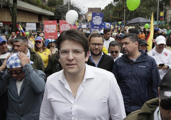 El senador colombiano Miguel Uribe en Bogotá, noviembre de 2024