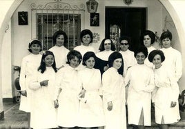 Un grupo de internas en una foto de archivo de un centro de Sevilla