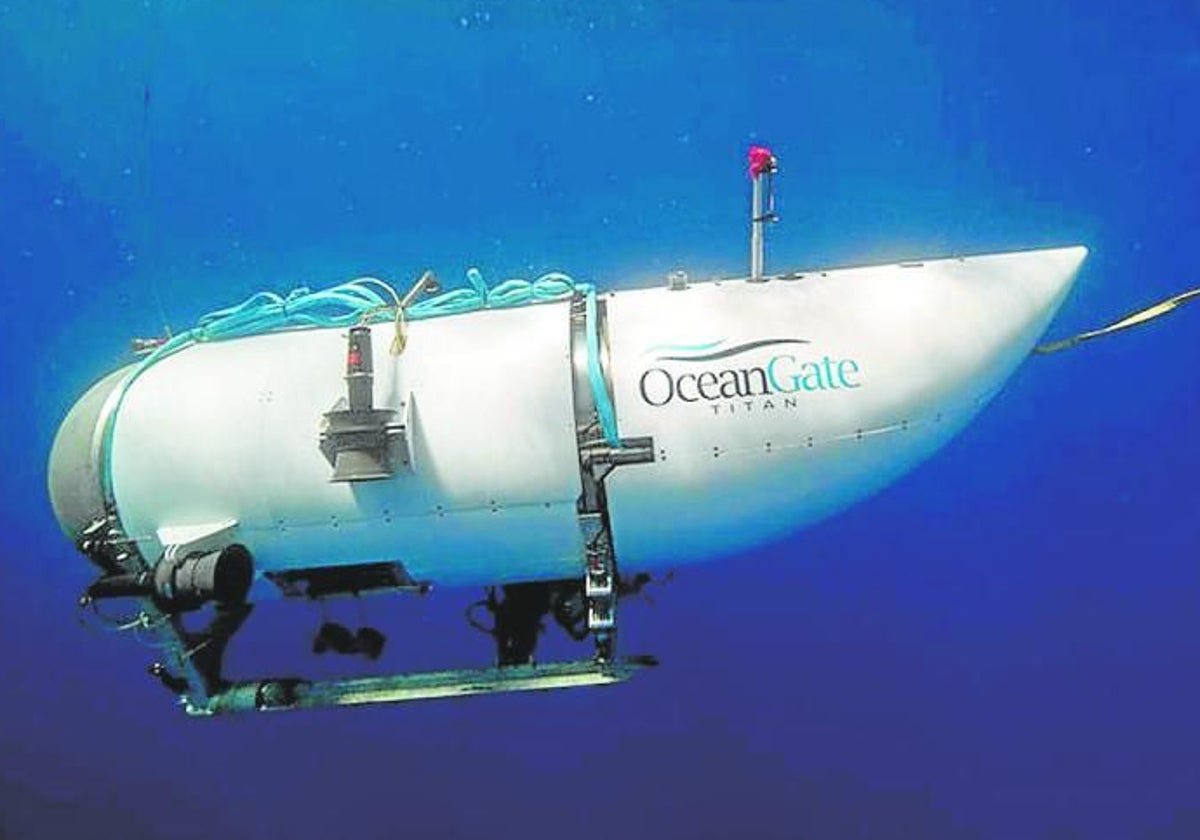 Imagen del minisubmarino que ha naufragado de la compañía OceanGate