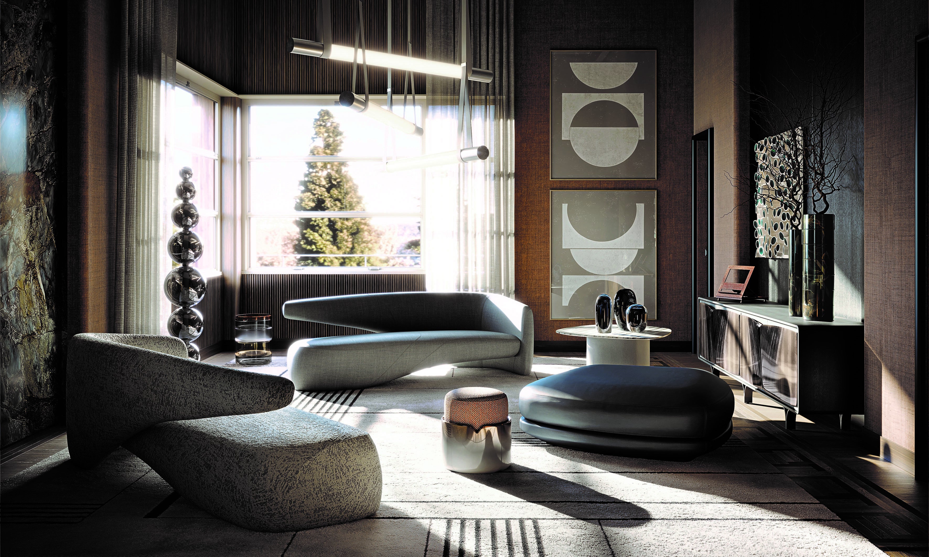 La colección de muebles se inspira en el mundo submarino
